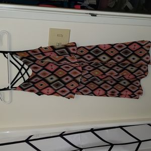 Womens tribal print dress. cute! Like new